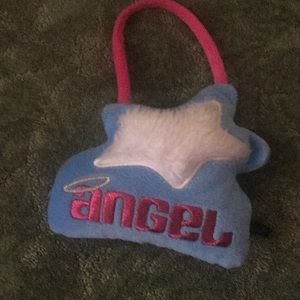 FREE WITH $40 purchase. Angel pillow door sign - special message